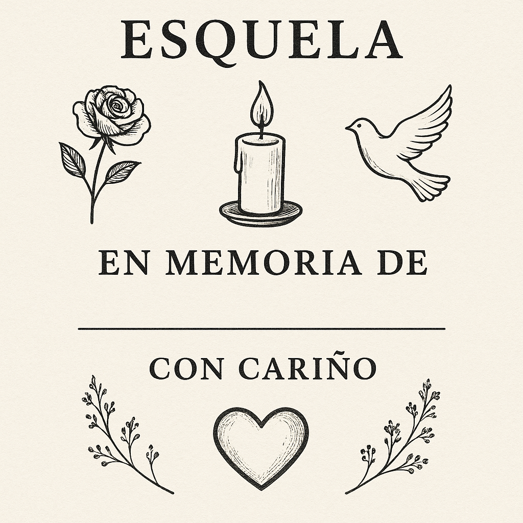 Esquelas personalizadas: ilustra el recuerdo de tus seres queridos