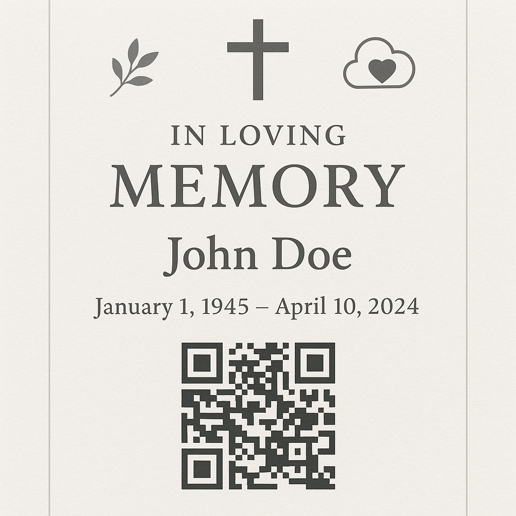 Crea esquelas digitales con QR: un homenaje a tus seres queridos