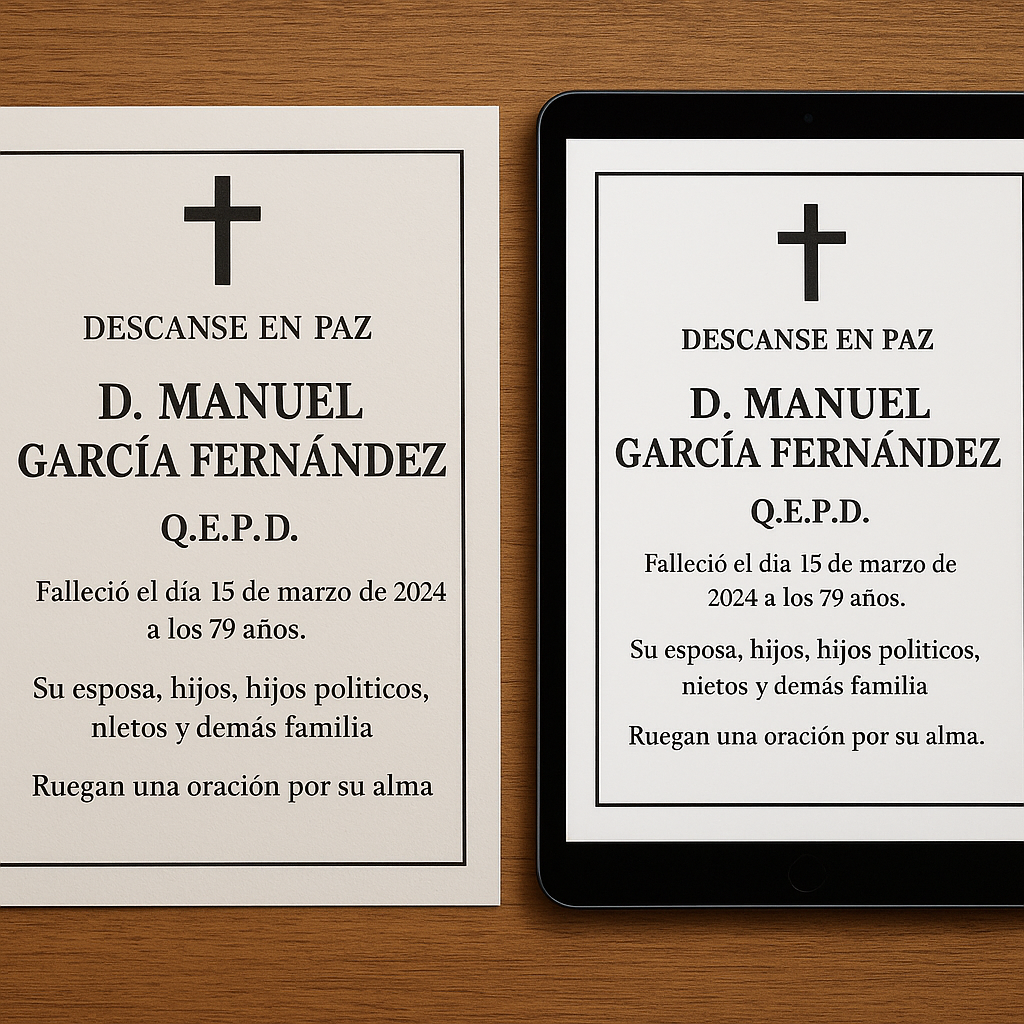 Comparativa entre Esquelas Tradicionales y Digitales: Lo que Debes Saber