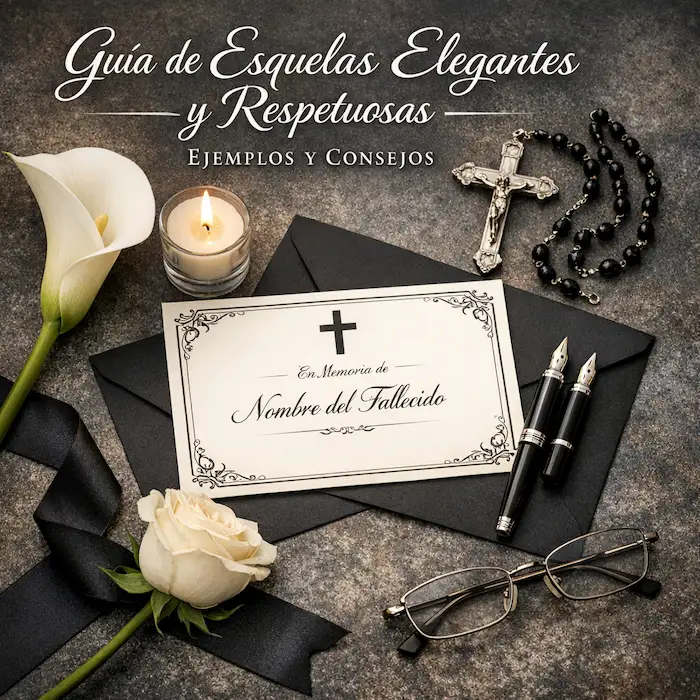 Guía de Esquelas Elegantes y Respetuosas: Ejemplos y Consejos